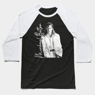 Michael Bolton / 90s Style Fan Design Baseball T-Shirt